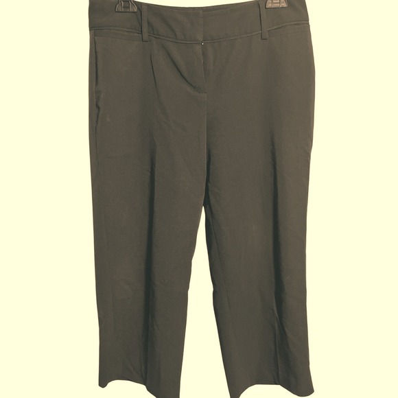 Larry Levine Olive Green Dress Pants Career Trousers Casual Women's Size 10 - Picture 1 of 5